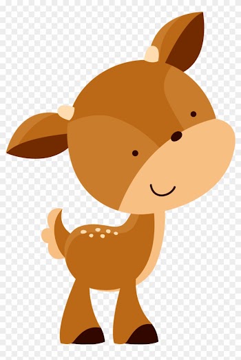 Branca De Neve Animal Veado 05 - Baby Woodland Animals Png