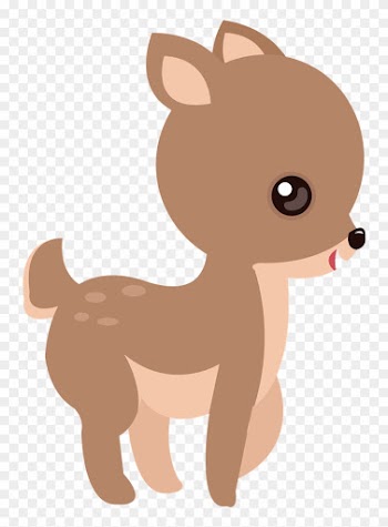 Branca De Neve Cute Veado Animal 01 - Baby Deer Clip Art