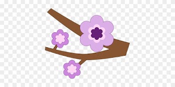 Branch Flower Nature Purple Spring Tree Tw - Purple Flower Branch Personalised Tote
