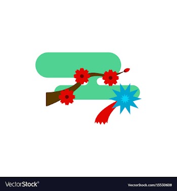 Branch of chinese new year vector image