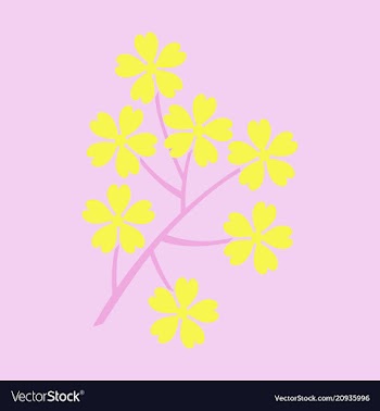 Branches silhouette isolated on color background vector image