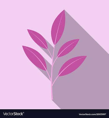 Branches silhouette isolated on color background vector image