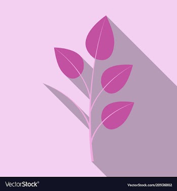 Branches silhouette isolated on color background vector image