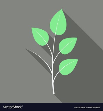 Branches silhouette isolated on color background vector image