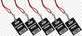Brand Badge Font - vip pass 