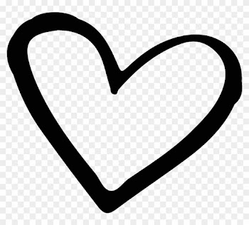 Brand Black And White Heart - Black Hand Drawn Heart