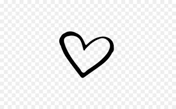 Brand Black and white Heart - Hand drawn heart-shaped vector 