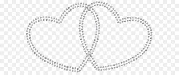 Brand Black and white Point - Transparent Two Diamond Hearts PNG Clip Art Image 