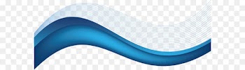 Brand Blue - Vector cartoon blue background with wavy lines 
