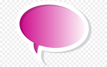 Brand Circle - Speech Bubble Pink PNG Clip Art Image 
