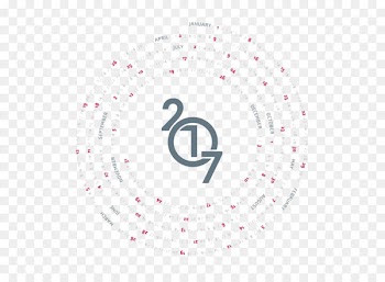 Brand Graphic design Pattern - Creative simple rotating ring 2017 Calendar 