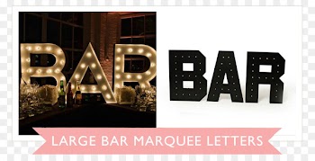 Brand Logo Font - marquee letters 