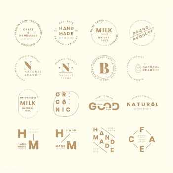 Brand logo sets | Free stock vector - 553393
