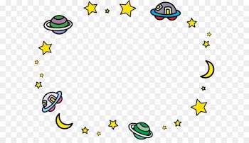 Brand Logo Yellow Clip art - Space planet border 
