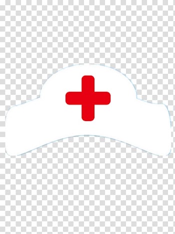 Brand Pattern, Cartoon white nurse's cap transparent background PNG clipart