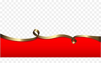 Brand Pattern - Free gold ribbon on red pull pattern 