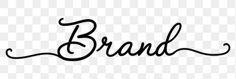 Brand png word, minimal black | Free PNG - rawpixel