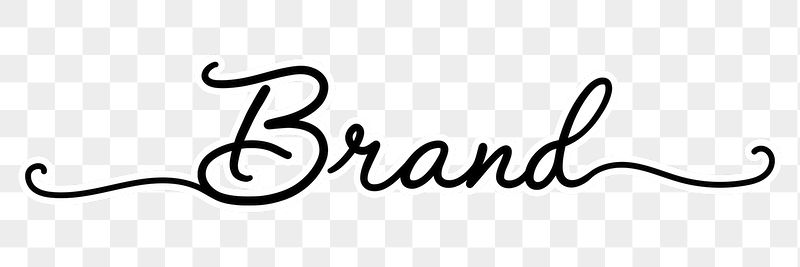 Brand png word, minimal black | Free PNG - rawpixel