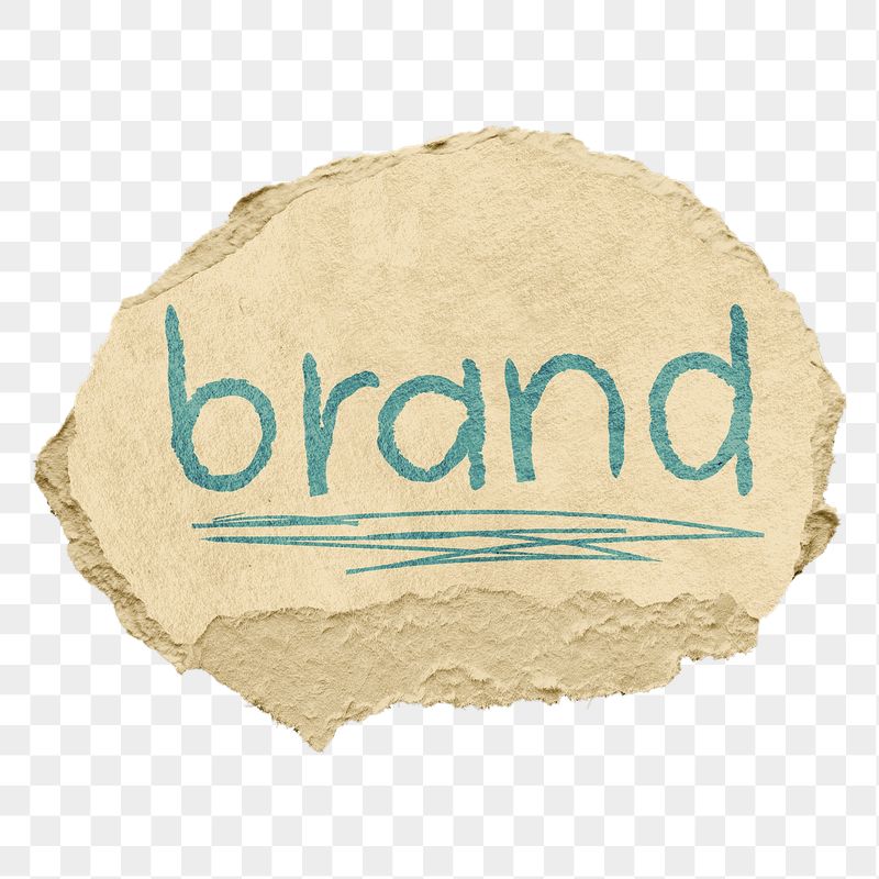 Brand png word sticker, ripped | Free PNG - rawpixel