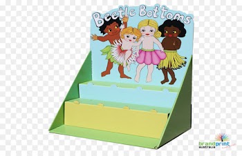 Brand Print Australia cardboard Retail Display stand Printing - author poster 