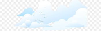 Brand Sky Cloud Blue - Seagull clouds background vector 