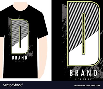 brand typography for t shirt design premium
