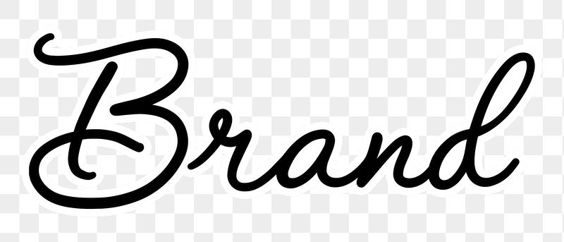 Brand word png, minimal black | Free PNG - rawpixel