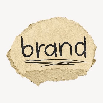 Brand word sticker, ripped paper | Free PSD - rawpixel