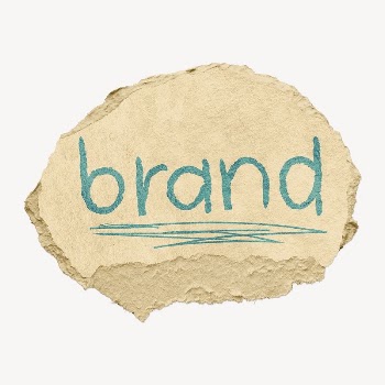 Brand word sticker, ripped paper | Free PSD - rawpixel