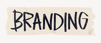 Branding word sticker, washi tape | Free PSD - rawpixel