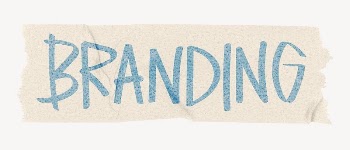 Branding word sticker, washi tape | Free PSD - rawpixel