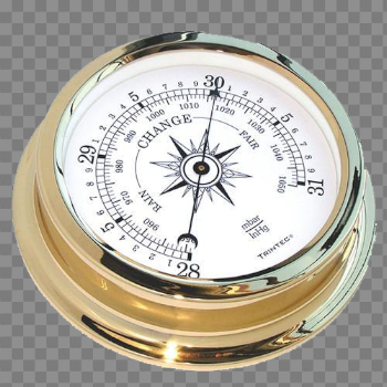 Brass Barometer PNG Pic