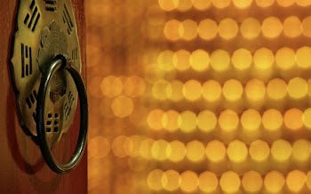 Brass Door Knocker in Bokeh Photography