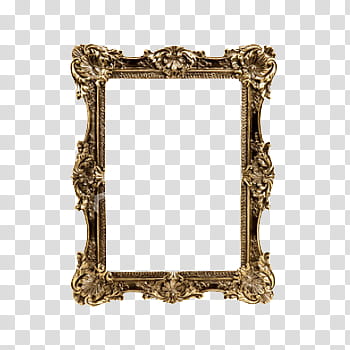 Brass frame transparent background PNG clipart