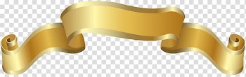 Brass Yellow Material Angle, Gold Banner Deco transparent background PNG clipart