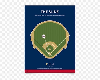 Braves Sid Bream Slide Print - Soccer-specific Stadium