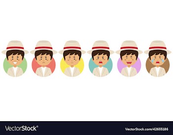 brazil avatar with various expression
