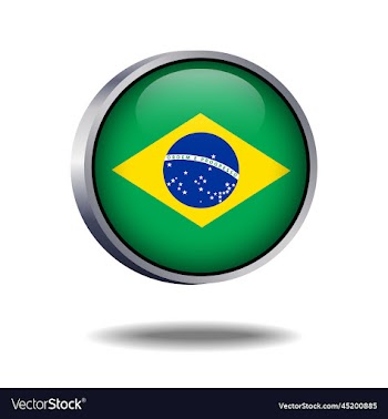 brazil flag button