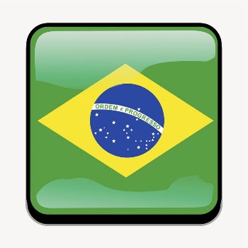 Brazil flag clipart, icon illustration | Free Vector - rawpixel