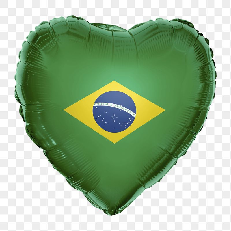 Brazil flag png balloon on transparent | Free PNG - rawpixel