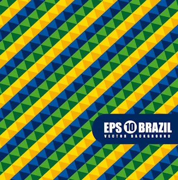 Brazil geometric pattern Free Vector