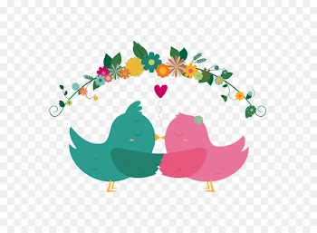 Brazil Love Euclidean vector - One pair of birds vector 
