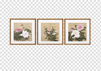 Brazil Painting Art Quadro, Triangle Chinese Style Flower Painting transparent background PNG clipart