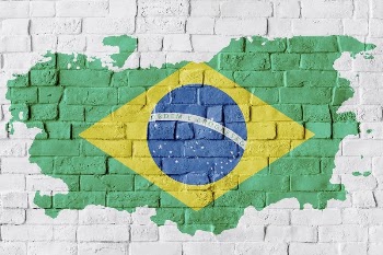 Brazilian flag brick wall graphic | Free Photo - rawpixel