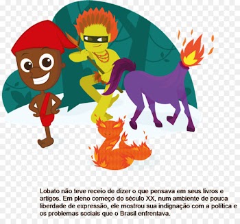 Brazilian mythology Saci Folklore Image Text - arvore badge 