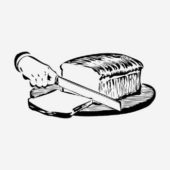 Bread loaf clipart, breakfast food | Free Vector - rawpixel