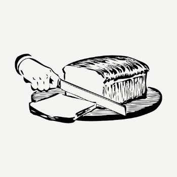 Bread loaf drawing, breakfast food | Free PSD - rawpixel