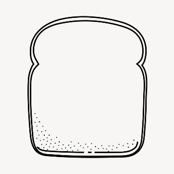 Bread slice doodle collage element, | Free Vector Illustration - rawpixel