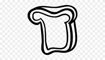 Bread Slice Hand Drawn Food Vector - Food Hand Drawn Png