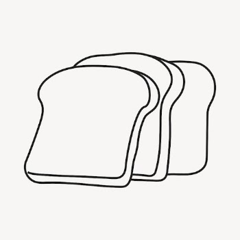 Bread slices clipart, breakfast doodle | Free Vector Illustration - rawpixel